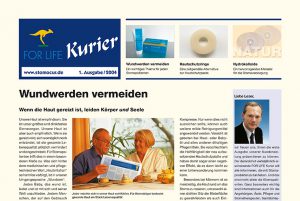 FOR LIFE Kurier 1. Ausgabe 2004 halbe Titelseite